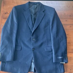 NEW Burberry Men's Kensington 44 Long Navy blue Blazer